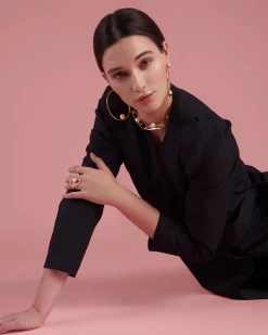 Joomi Lim Large Blake Hoops