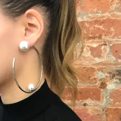 Joomi Lim Large Blake Hoops