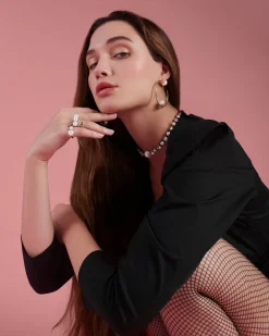 Joomi Lim Medium Blake Hoops